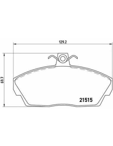 Pastillas de freno delanteras BREMBO P 44 010 - LAND ROVER FREELANDER Soft Top