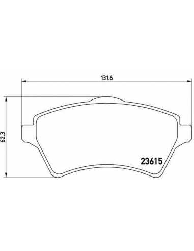 Pastillas de freno delanteras BREMBO P 44 011 - LAND ROVER FREELANDER