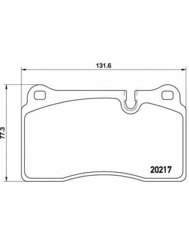 Pastillas de freno delanteras BREMBO P 44 018 - LAND ROVER RANGE ROVER Mk III