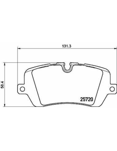 Pastillas de freno traseras BREMBO P 44 021 - LAND ROVER RANGE ROVER SPORT