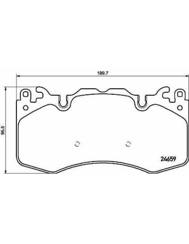 Pastillas de freno delanteras BREMBO P 44 023 - LAND ROVER RANGE ROVER IV