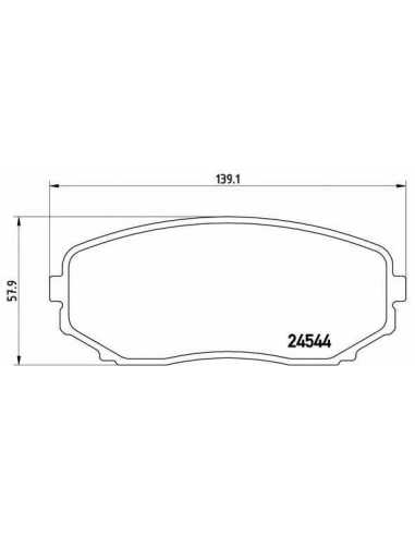 Pastillas de freno delanteras BREMBO P 49 040 - MAZDA CX-7