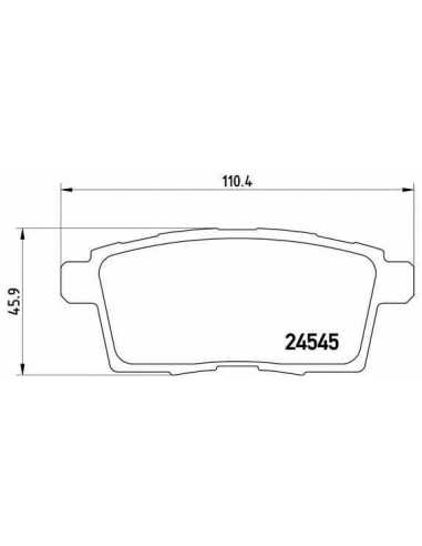 Pastillas de freno traseras BREMBO P 49 041 - MAZDA CX-9