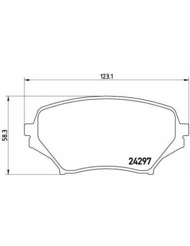 Pastillas de freno delanteras BREMBO P 49 043 - MAZDA MIATA III