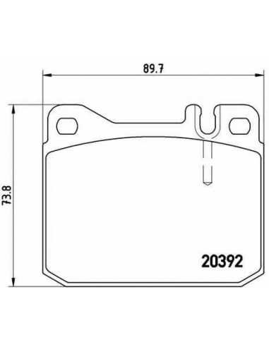Pastillas de freno BREMBO P 50 002 - MERCEDES-BENZ /8 Sedán