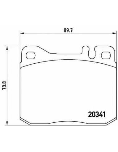 Pastillas de freno delanteras BREMBO P 50 004 - MERCEDES-BENZ COUPE