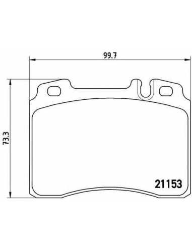 Pastillas de freno delanteras BREMBO P 50 010 - MERCEDES-BENZ COUPE