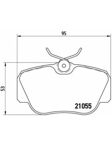 Pastillas de freno delanteras BREMBO P 50 011 - MERCEDES-BENZ 190 Sedán