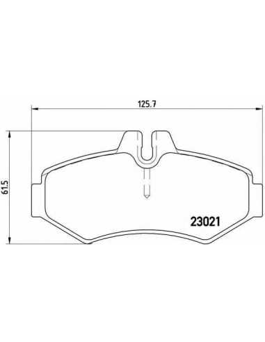 Pastillas de freno traseras BREMBO P 50 020 - PUCH G-MODELL