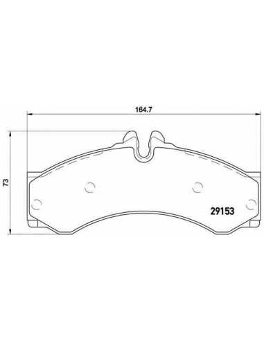 Pastillas de freno BREMBO P 50 028 - VW LT Mk II Caja/Chasis