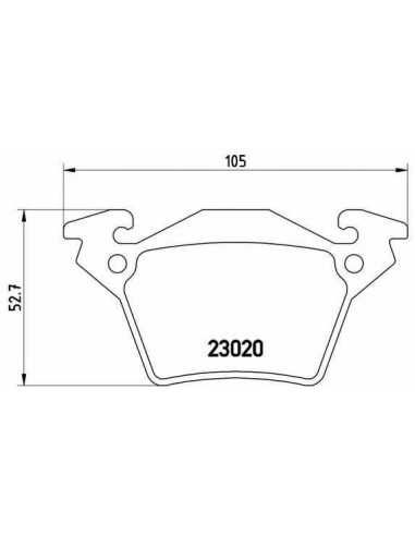 Pastillas de freno traseras BREMBO P 50 032 - MERCEDES-BENZ CLASE V