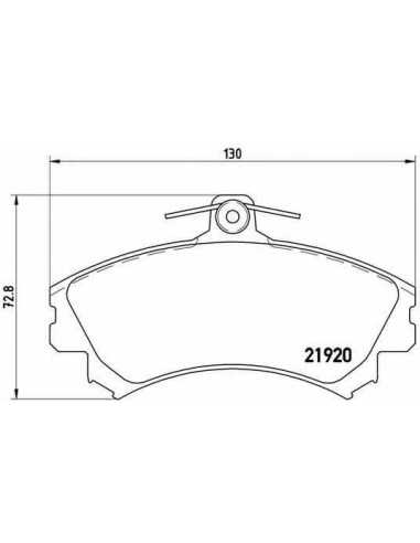 Pastillas de freno delanteras BREMBO P 50 055 - MITSUBISHI COLT Descapotable