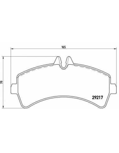Pastillas de freno traseras BREMBO P 50 060 - MERCEDES-BENZ SPRINTER 5-t Furgón