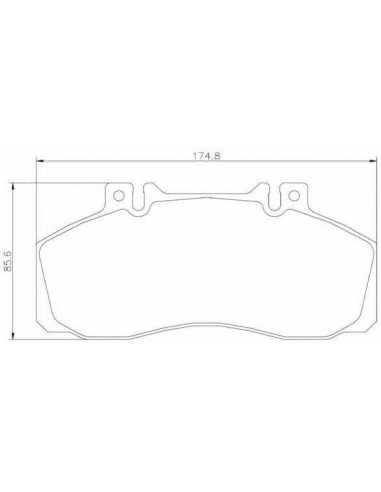 Pastillas de freno BREMBO P 50 065 - MERCEDES-BENZ SPRINTER 5-t Caja/Chasis
