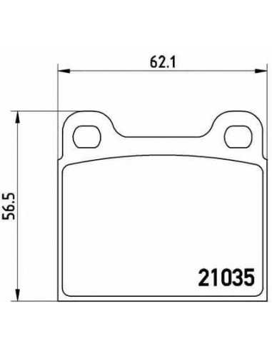 Pastillas de freno traseras BREMBO P 50 066 - MERCEDES-BENZ KOMBI Ranchera familiar
