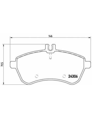 Pastillas de freno delanteras BREMBO P 50 067 - MERCEDES-BENZ CLASE C Ranchera familiar