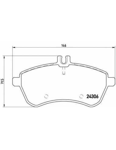 Pastillas de freno delanteras BREMBO P 50 070 - MERCEDES-BENZ CLASE C Ranchera familiar