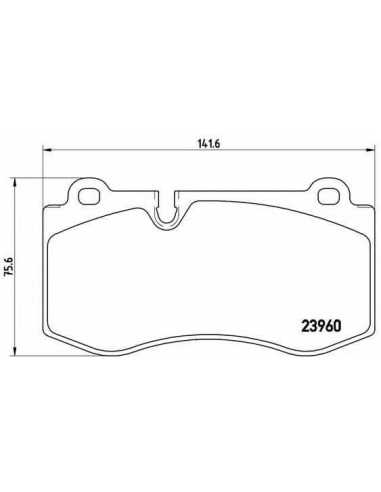 Pastillas de freno delanteras BREMBO P 50 074 - MERCEDES-BENZ CLASE S Coupé