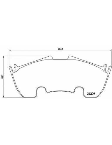 Pastillas de freno delanteras BREMBO P 50 079 - MERCEDES-BENZ SLR ROADSTER