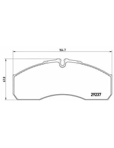 Pastillas de freno delanteras BREMBO P 50 083 - MERCEDES-BENZ SPRINTER 5-t Caja/Chasis