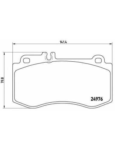 Pastillas de freno delanteras BREMBO P 50 087 - MERCEDES-BENZ CLASE E Ranchera familiar