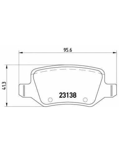 Pastillas de freno traseras BREMBO P 50 090 - MERCEDES-BENZ CLASE B
