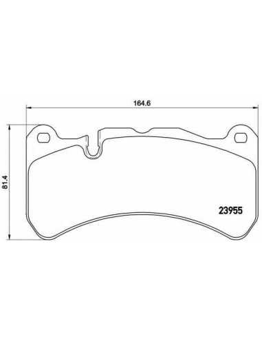 Pastillas de freno BREMBO P 50 092 - MERCEDES-BENZ CLK