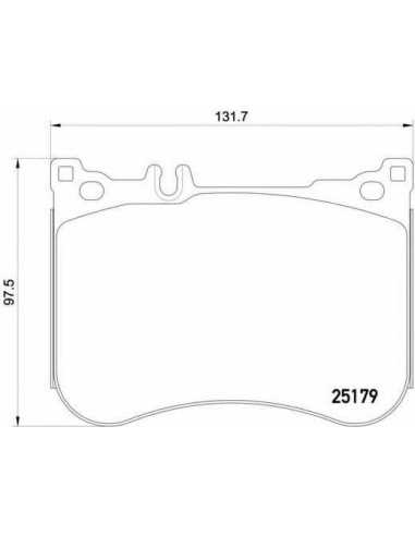 Pastillas de freno delanteras BREMBO P 50 095 - MERCEDES-BENZ SL