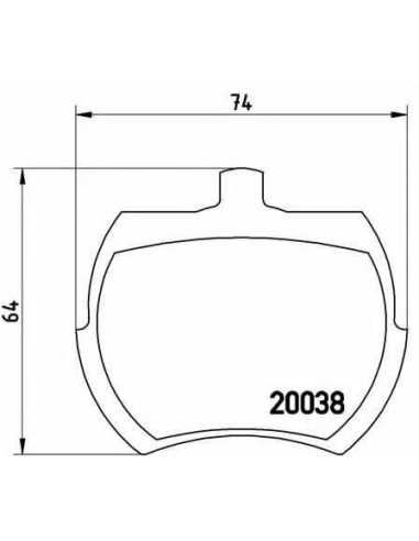 Pastillas de freno delanteras BREMBO P 52 002 - ROVER MINI