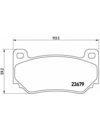 Pastillas de freno delanteras BREMBO P 52 018 - MG MGF