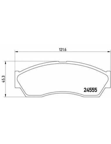 Pastillas de freno delanteras BREMBO P 52 019 - ROVER CITYROVER