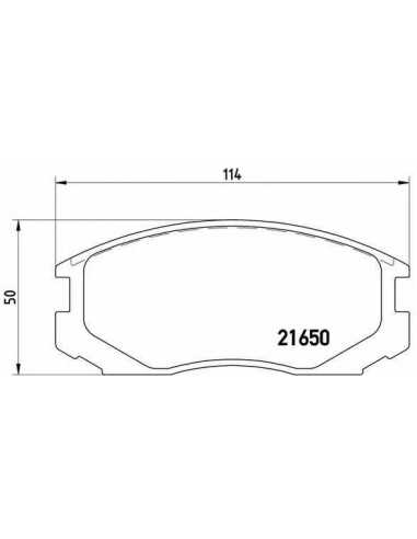Pastillas de freno delanteras BREMBO P 54 015 - TOYOTA RUSH Todo terreno