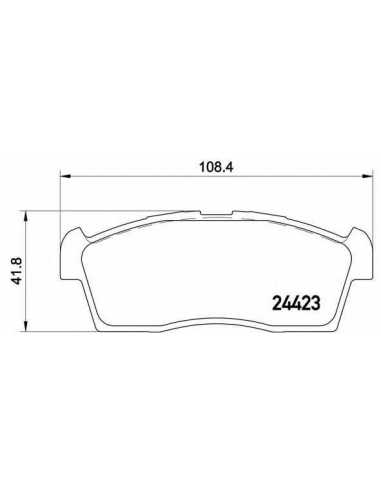 Pastillas De Freno Delanteras Brembo P 54 049 Mitsubishi I Miev