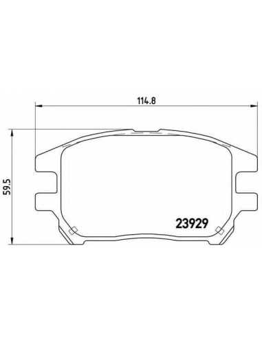 Pastillas de freno delanteras BREMBO P 56 050 - LEXUS RX