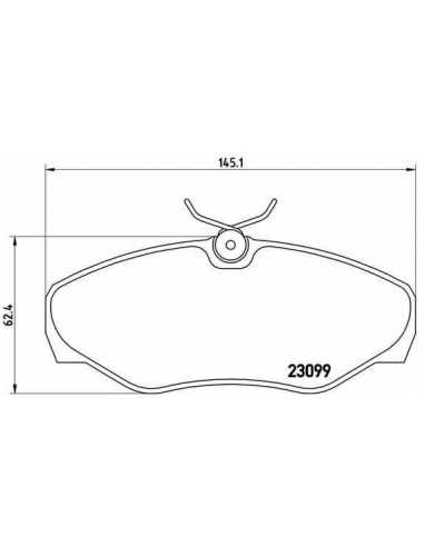 Pastillas de freno delanteras BREMBO P 56 061 - NISSAN PRIMASTAR Van