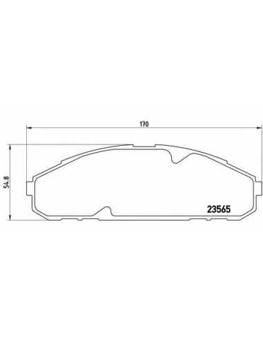 Pastillas de freno delanteras BREMBO P 56 072 - NISSAN SAFARI I