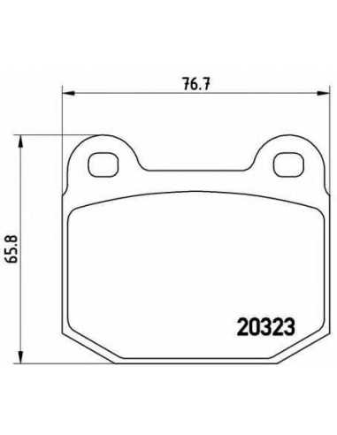 Pastillas de freno delanteras BREMBO P 59 004 - OPEL ASCONA B