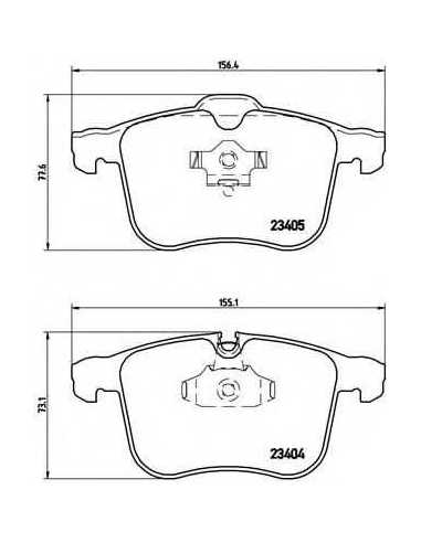 Pastillas de freno delanteras BREMBO P 59 046 - OPEL VECTRA C GTS