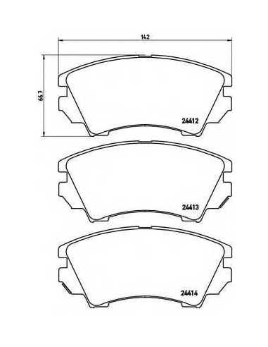 Pastillas de freno delanteras BREMBO P 59 055 - OPEL INSIGNIA