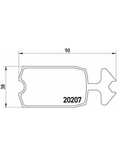 Pastillas de freno delanteras BREMBO P 61 002 - CITROËN MEHARI