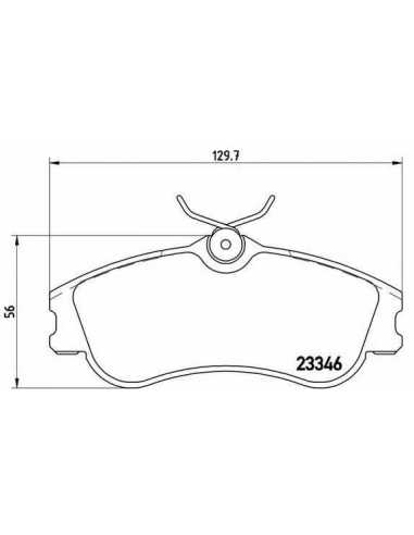 Pastillas de freno delanteras BREMBO P 61 069 - PEUGEOT GRAND RAID Limusina