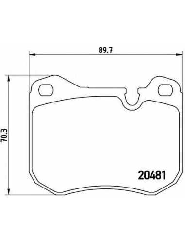 Pastillas de freno delanteras BREMBO P 65 002 - PORSCHE 924