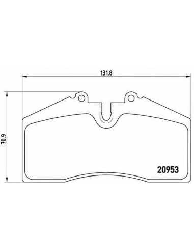 Pastillas de freno BREMBO P 65 005 - PORSCHE 911