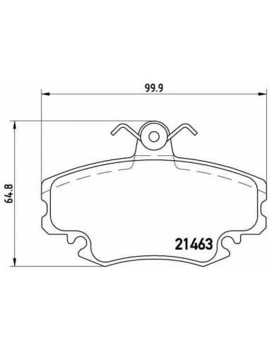 Pastillas de freno delanteras BREMBO P 68 008 - RENAULT ENCORE