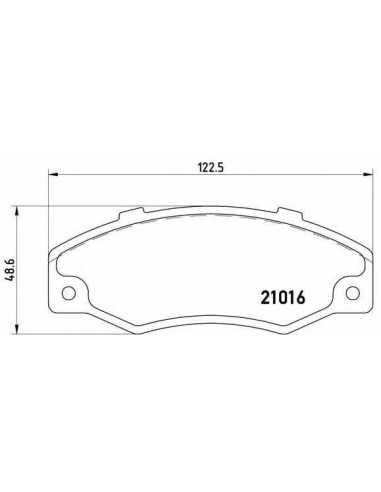Pastillas de freno delanteras BREMBO P 68 016 - RENAULT 21 Ranchera familiar