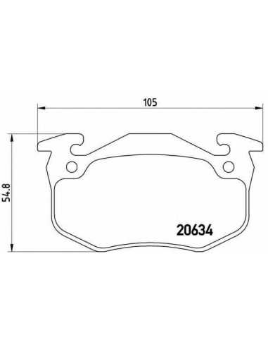 Pastillas de freno BREMBO P 68 020 - RENAULT TWINGO I Van