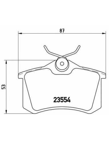 Pastillas de freno traseras BREMBO P 68 024 - RENAULT FLUENCE