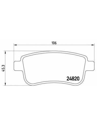Pastillas de freno BREMBO P 68 054 - RENAULT GRAND SCÉNIC III