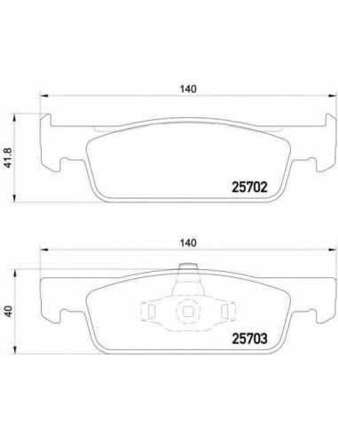 Pastillas de freno delanteras BREMBO P 68 059 - RENAULT CLIO IV