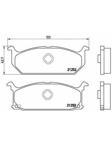 Pastillas de freno delanteras BREMBO P 79 003 - SUZUKI ALTO